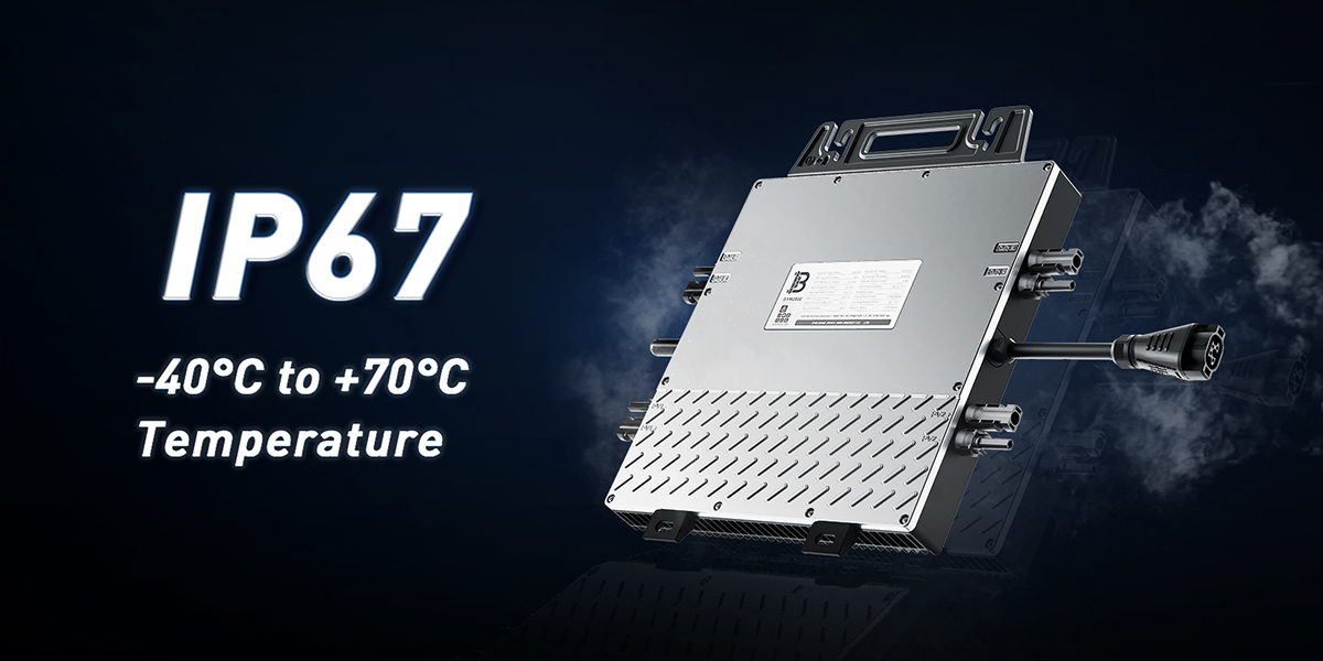 microinverter IP67: -40℃ to +70℃ temperature