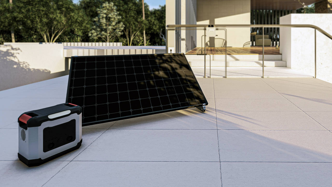 balcony solar panel system