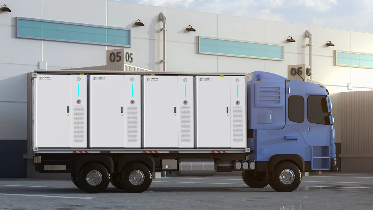 Truck shipping energy storage systems