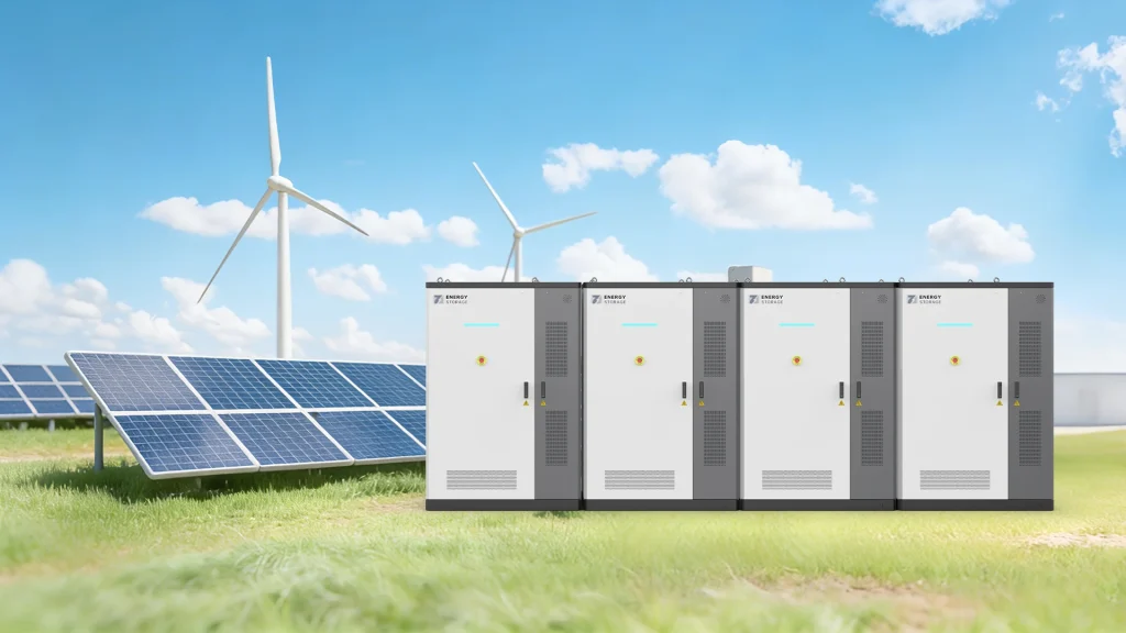 Industrial energy storage battery cabinet for on-grid solar power system installation