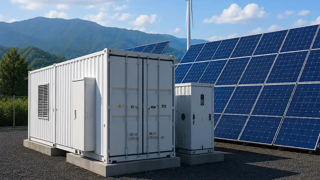 Commercial and industrial battery energy storage project applications including peak shaving systems, solar-integrated ESS, EV charging support, and flexible C&I energy storage deployments.