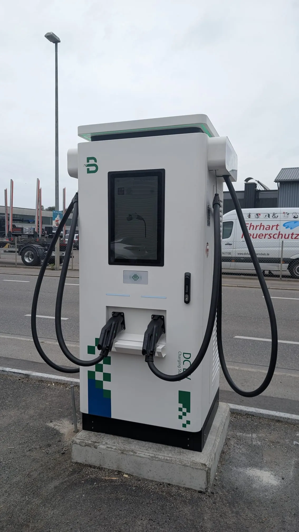 Dual-connector EVB DC charger installed in Germany