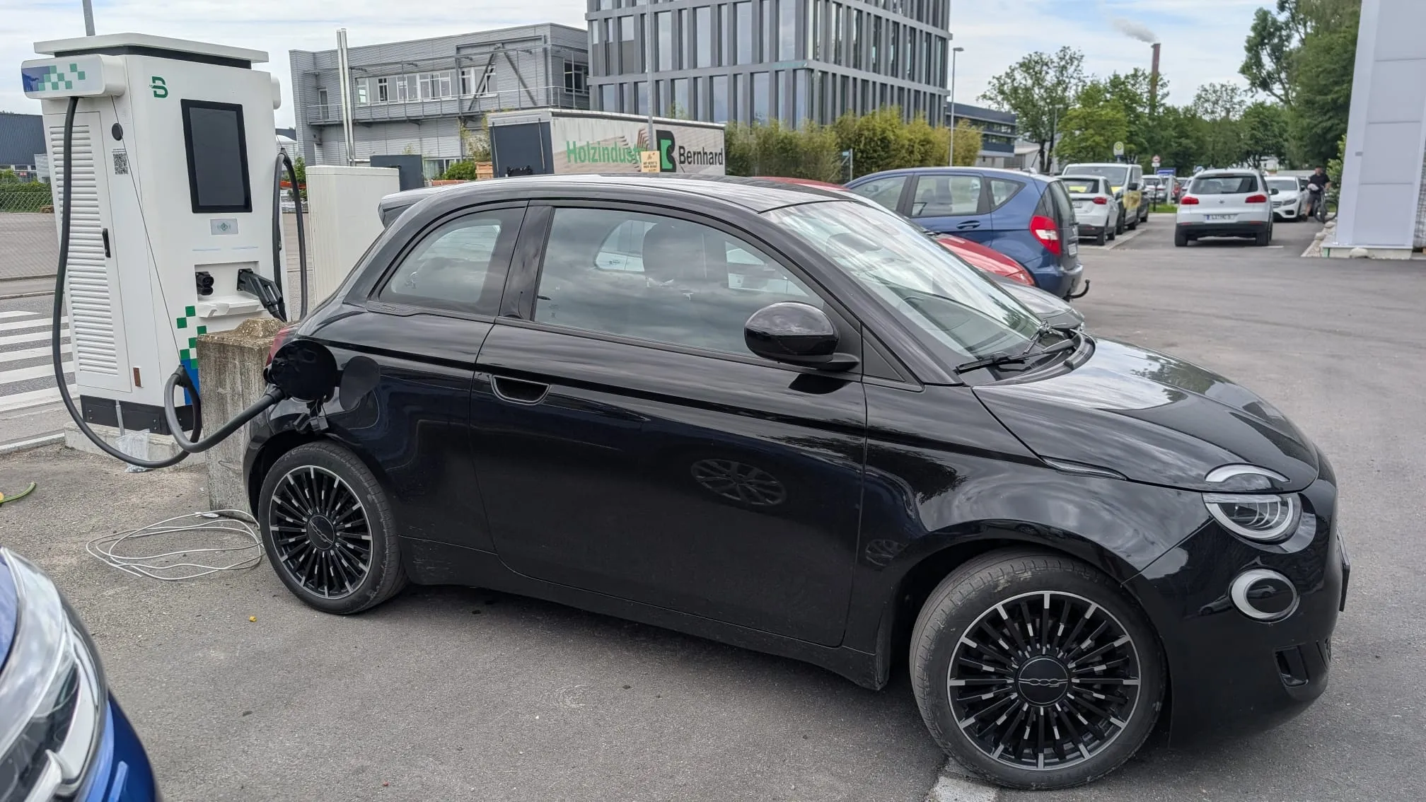 EVB charger in use at the German project